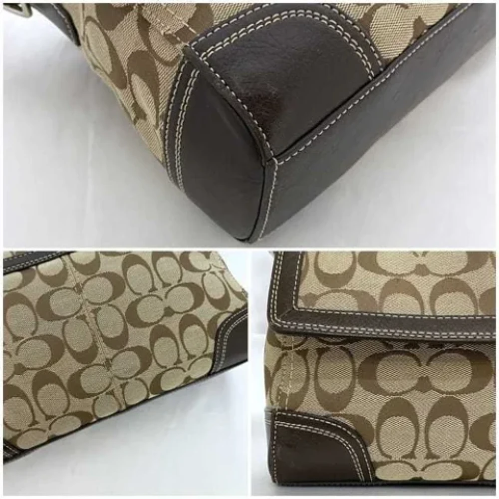 Coach Pre-owned Canvas shoulder-bags Brown Dames