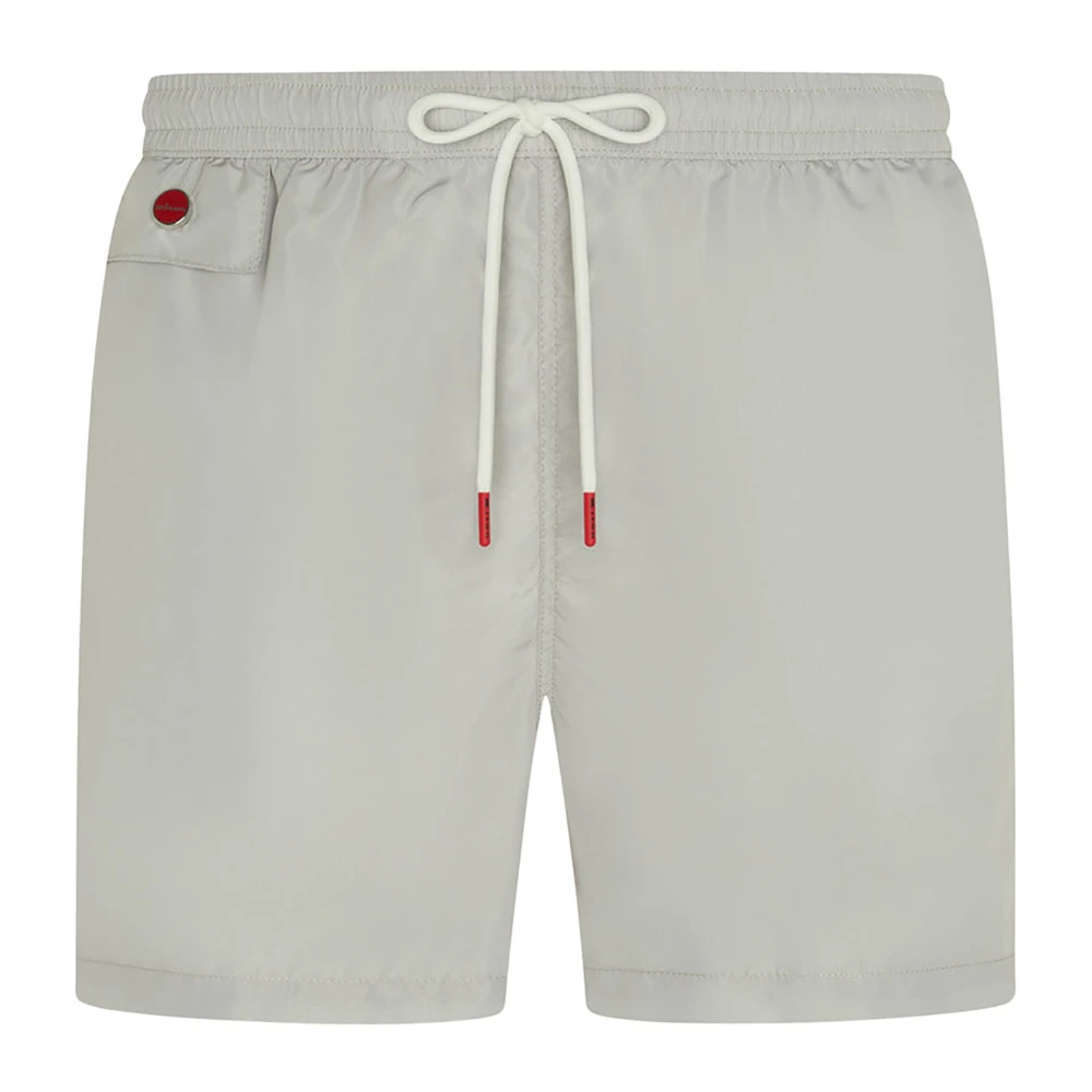 Kiton Witte zwembroek Ultiem comfortstijl White Heren