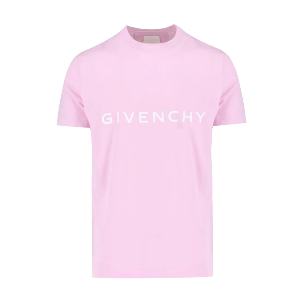 Givenchy Roze Archetype Print T-shirts en Polos Pink Heren