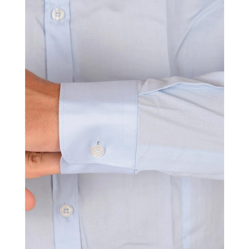 Daniele Alessandrini Basis V-Hals Shirt Blue Heren