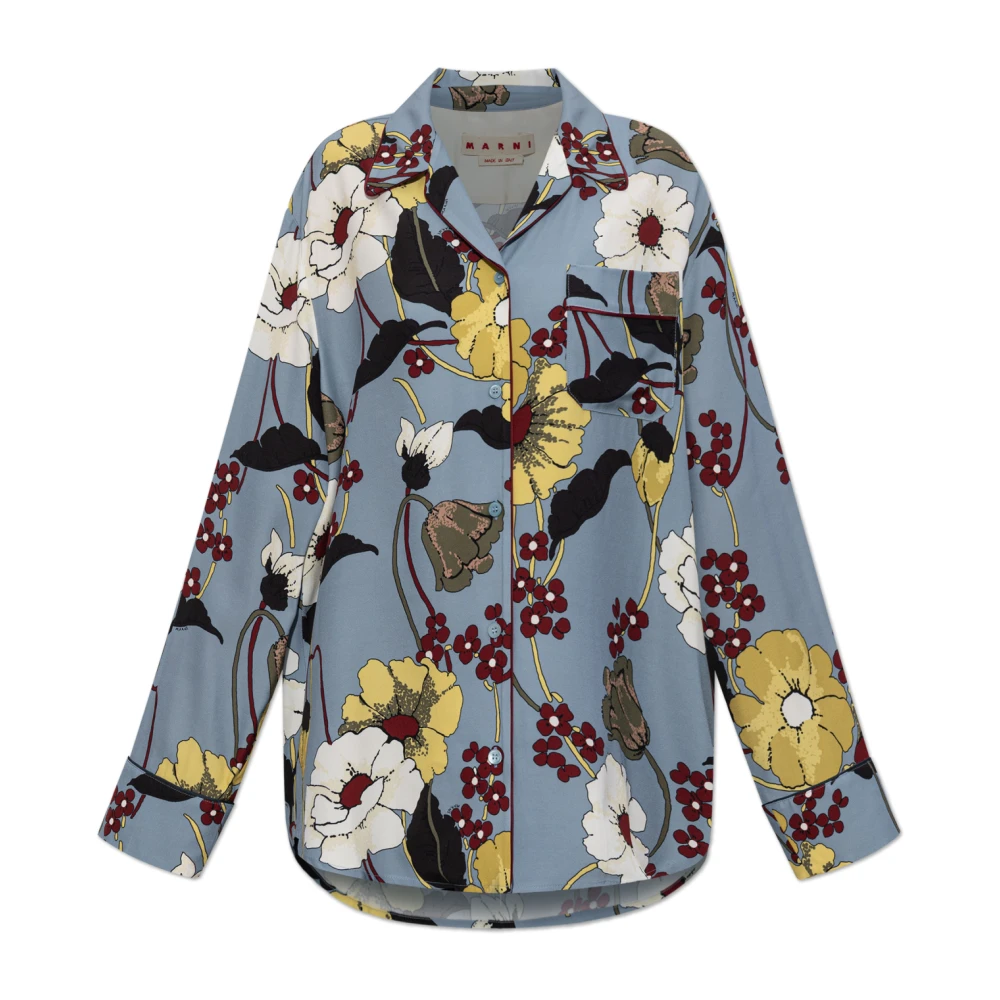 Marni Women's Multicolor Shirts, 2XS, Patterned Shirt