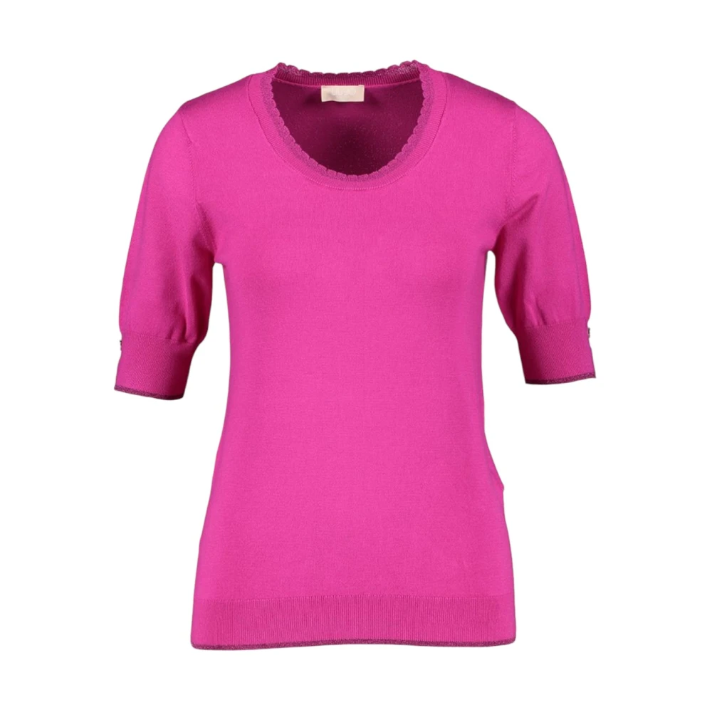 Liu Jo Stijlvolle Gebreide Top Pink Dames