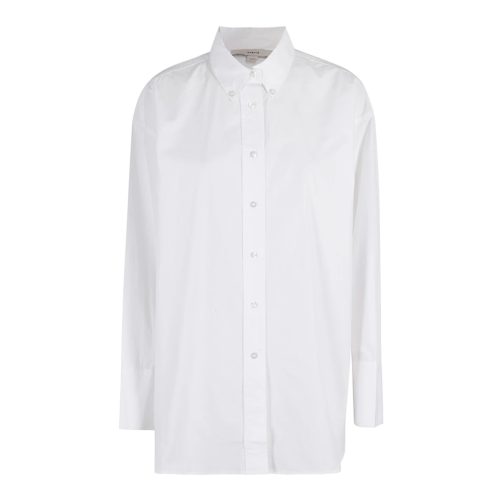 Remain Birger Christensen Casual Oversized Shirt White Dames