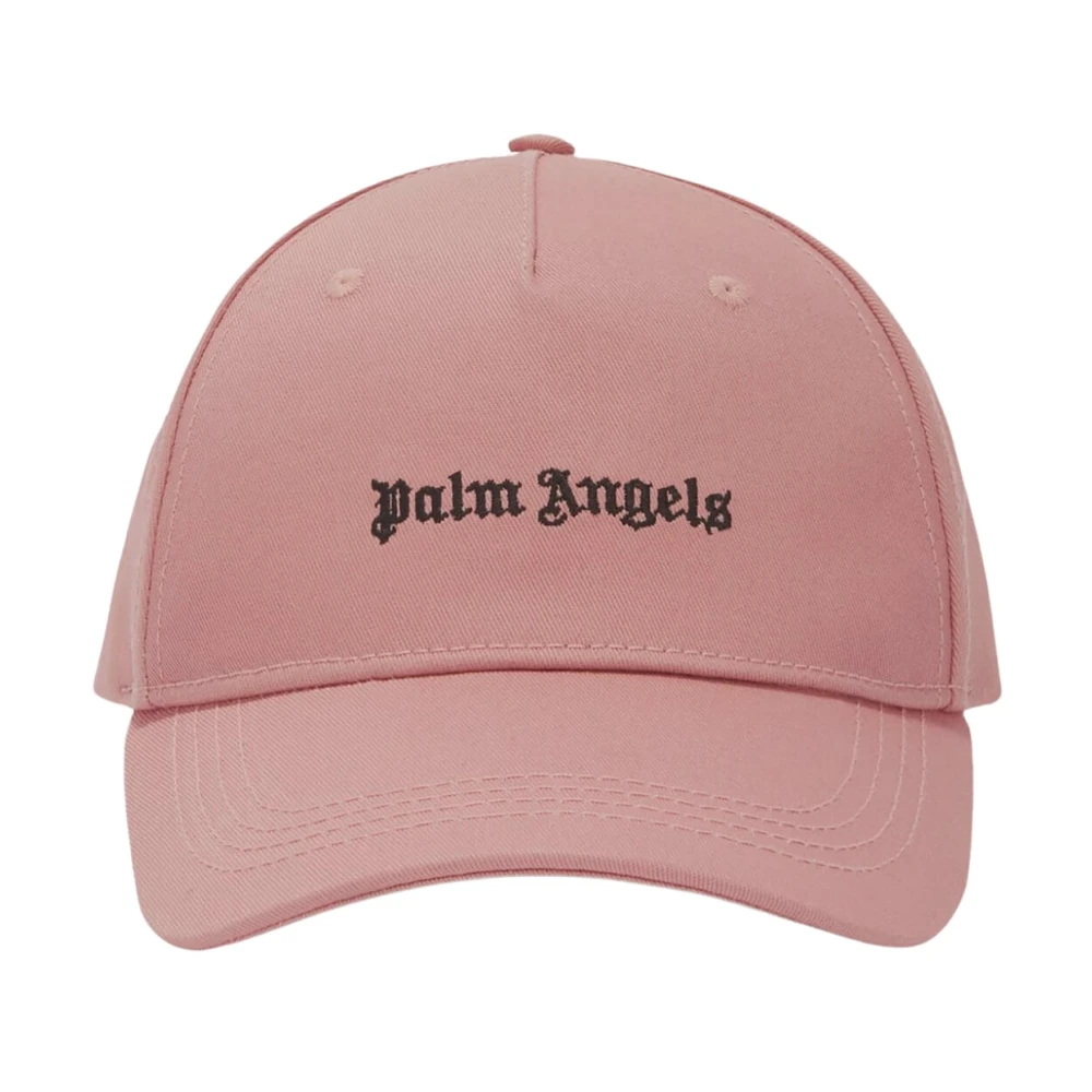Palm Angels Geborduurde baseballpet Pink Heren