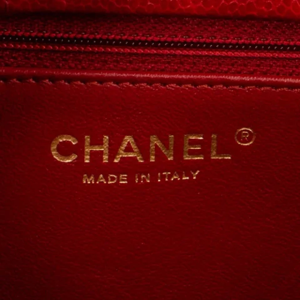 Chanel Vintage Pre-owned Leather chanel-bags Red Dames