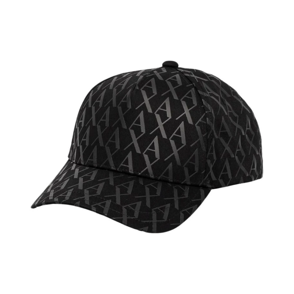 Armani Exchange Uomo Nero Cotton Casual Baseball Cap