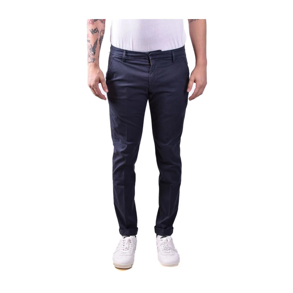 Dondup Stijlvolle Slim-Fit Broek voor Mannen Blue Heren