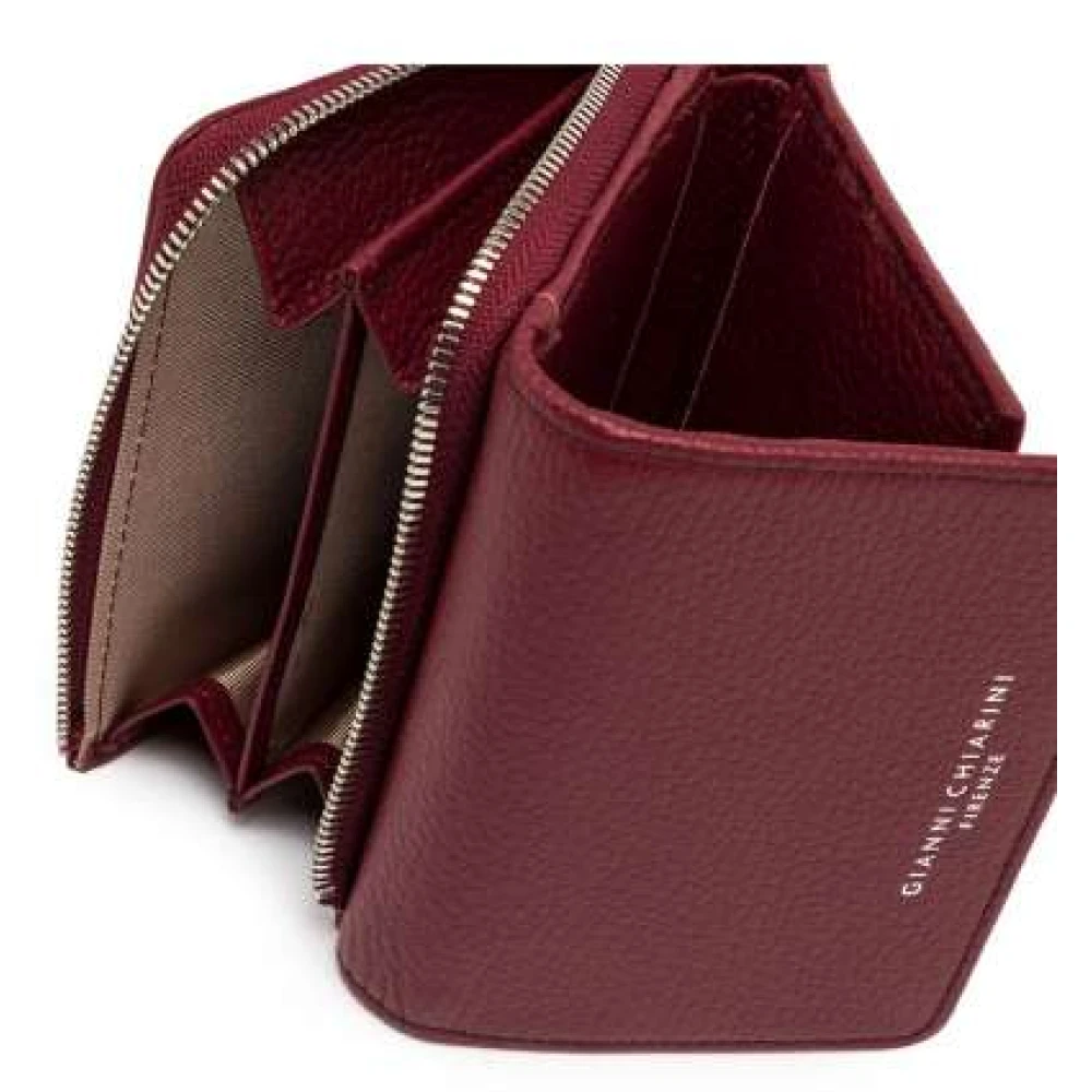 Gianni Chiarini Grain Portemonnees in O Stijl Gray Dames
