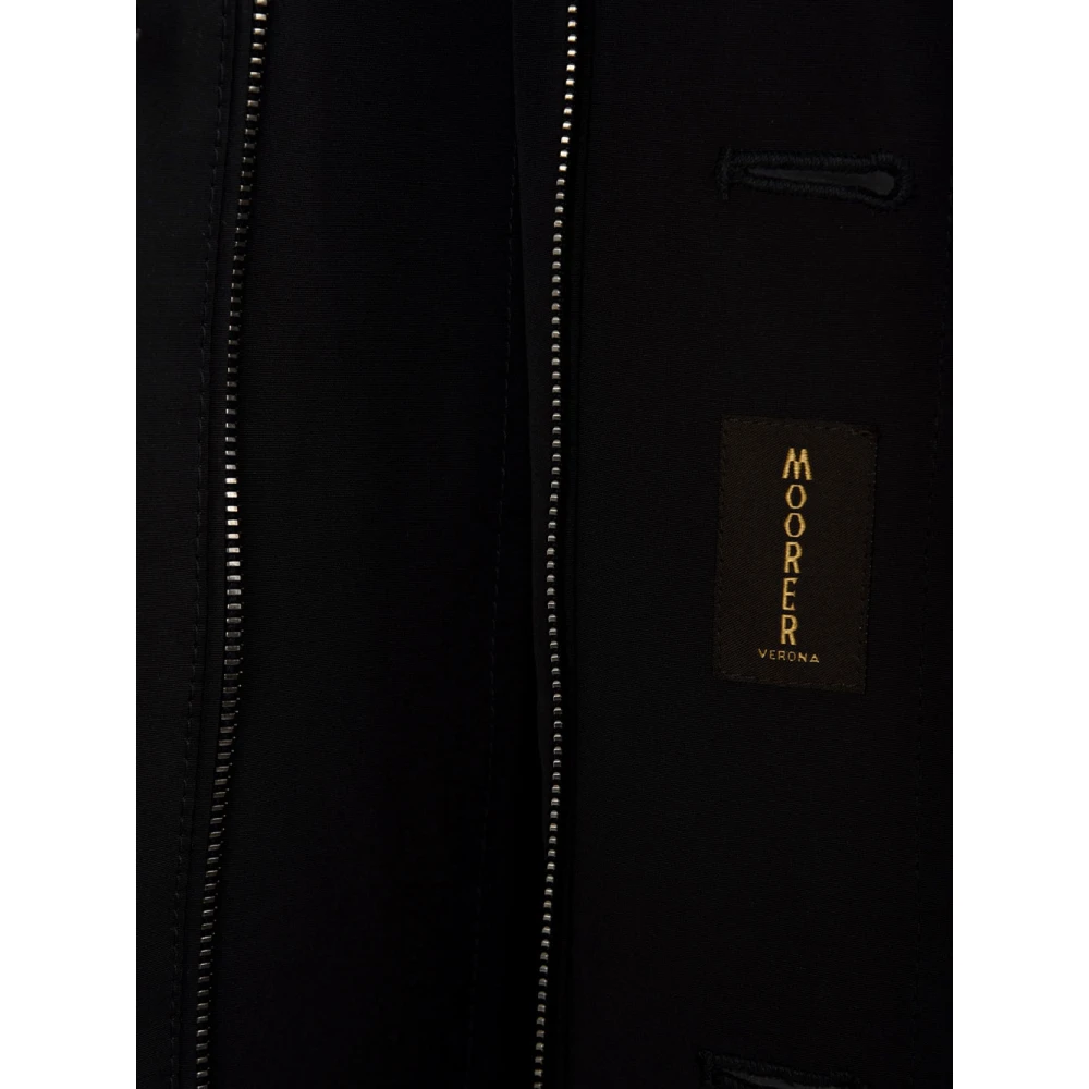 Moorer Blauwe Dubbel-Borst Jas Loyd Stijl Blue Heren