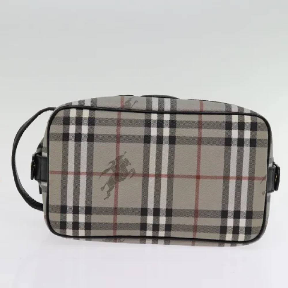 Burberry Vintage Pre-owned Canvas clutches Gray Dames