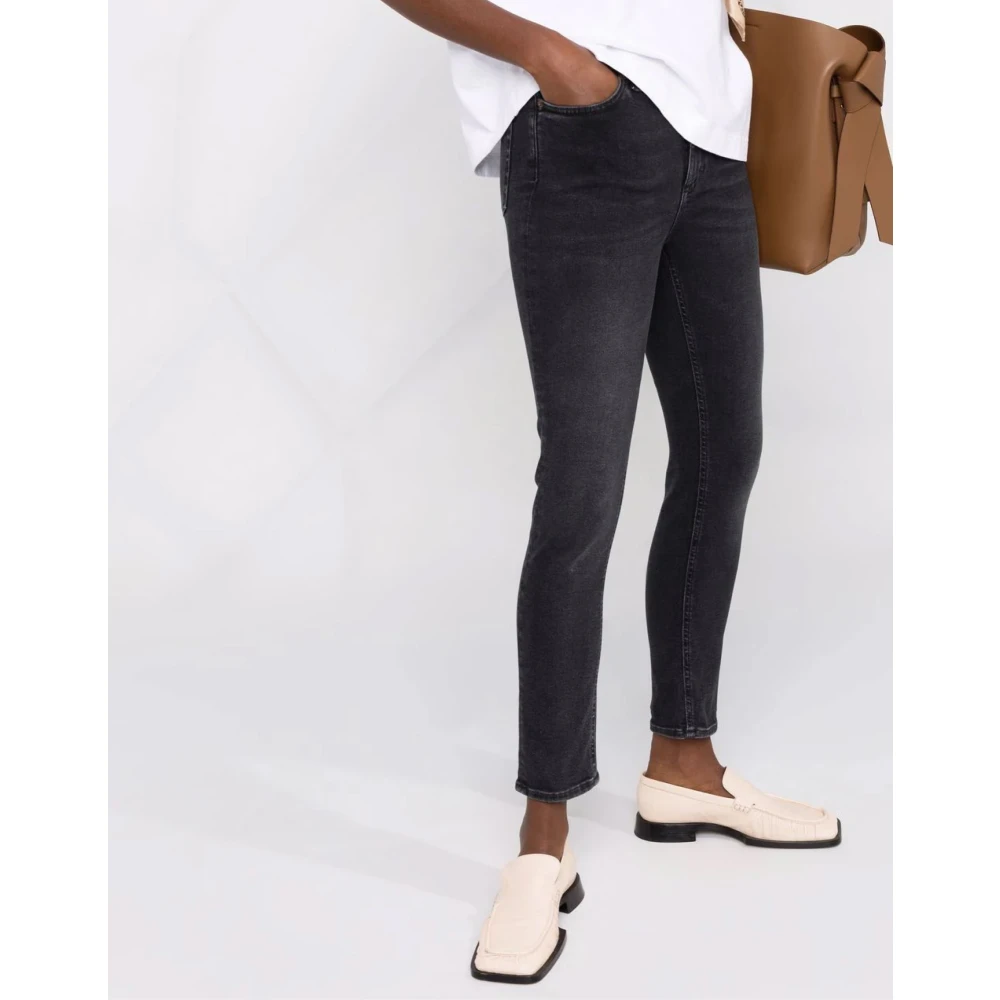 Acne Studios Zwarte Slim Fit Skinny Jeans Black Dames