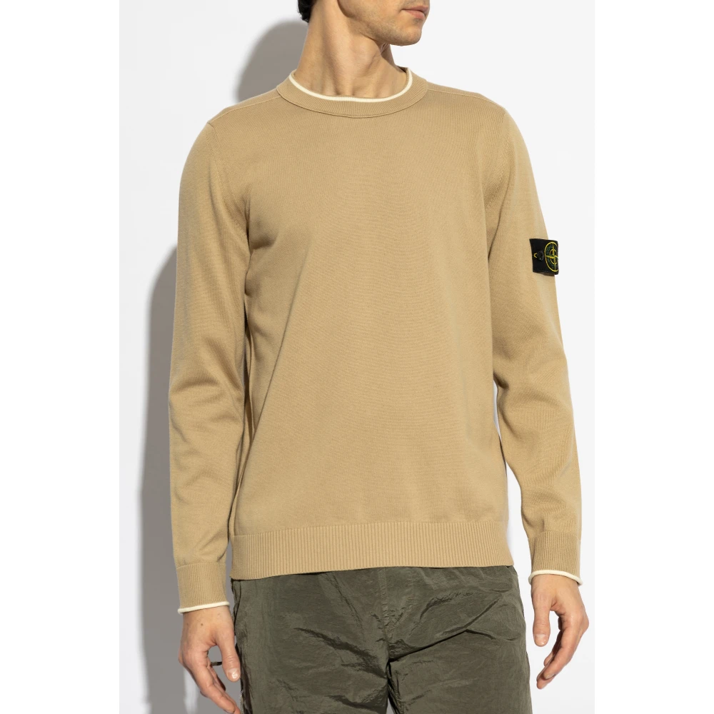 Stone Island Trui met ronde halslijn Beige Heren