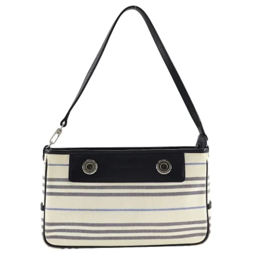 Burberry Vintage Pre-owned Canvas shoulder-bags White Dames