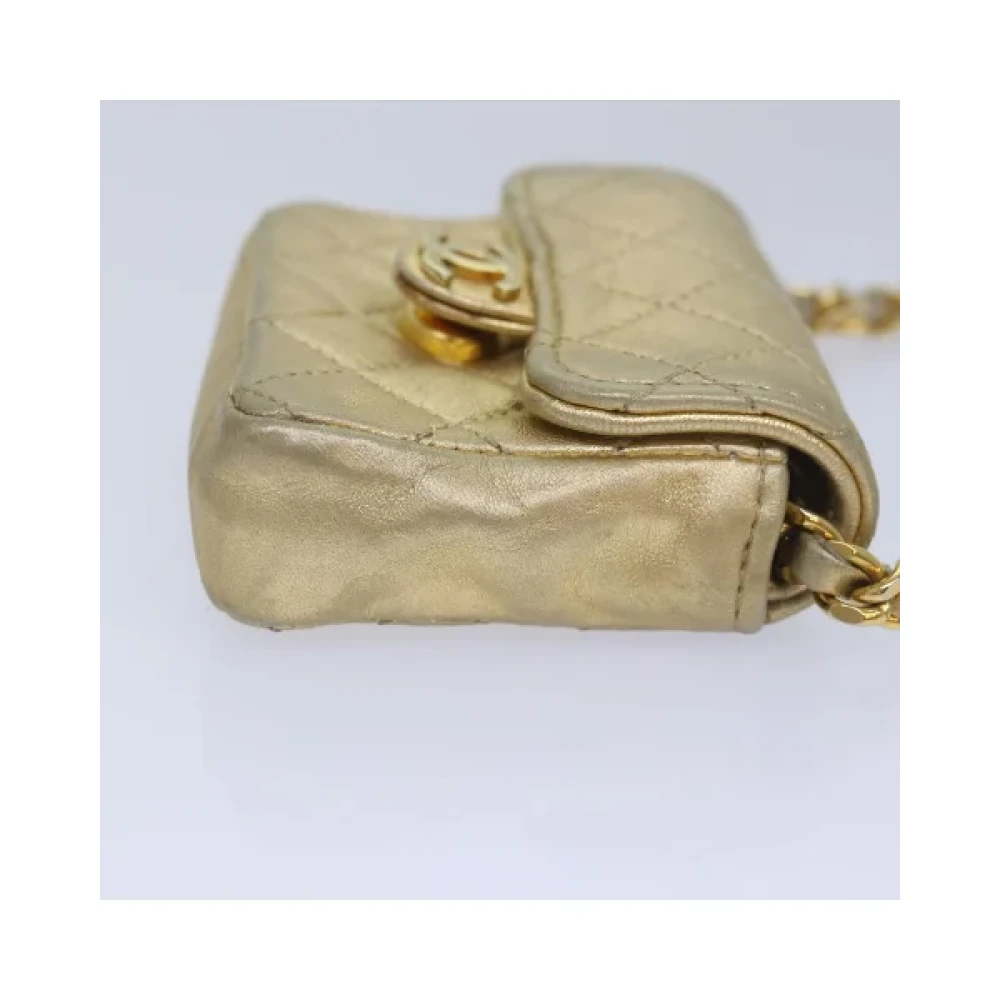 Chanel Vintage Pre-owned Fabric chanel-bags Beige Dames