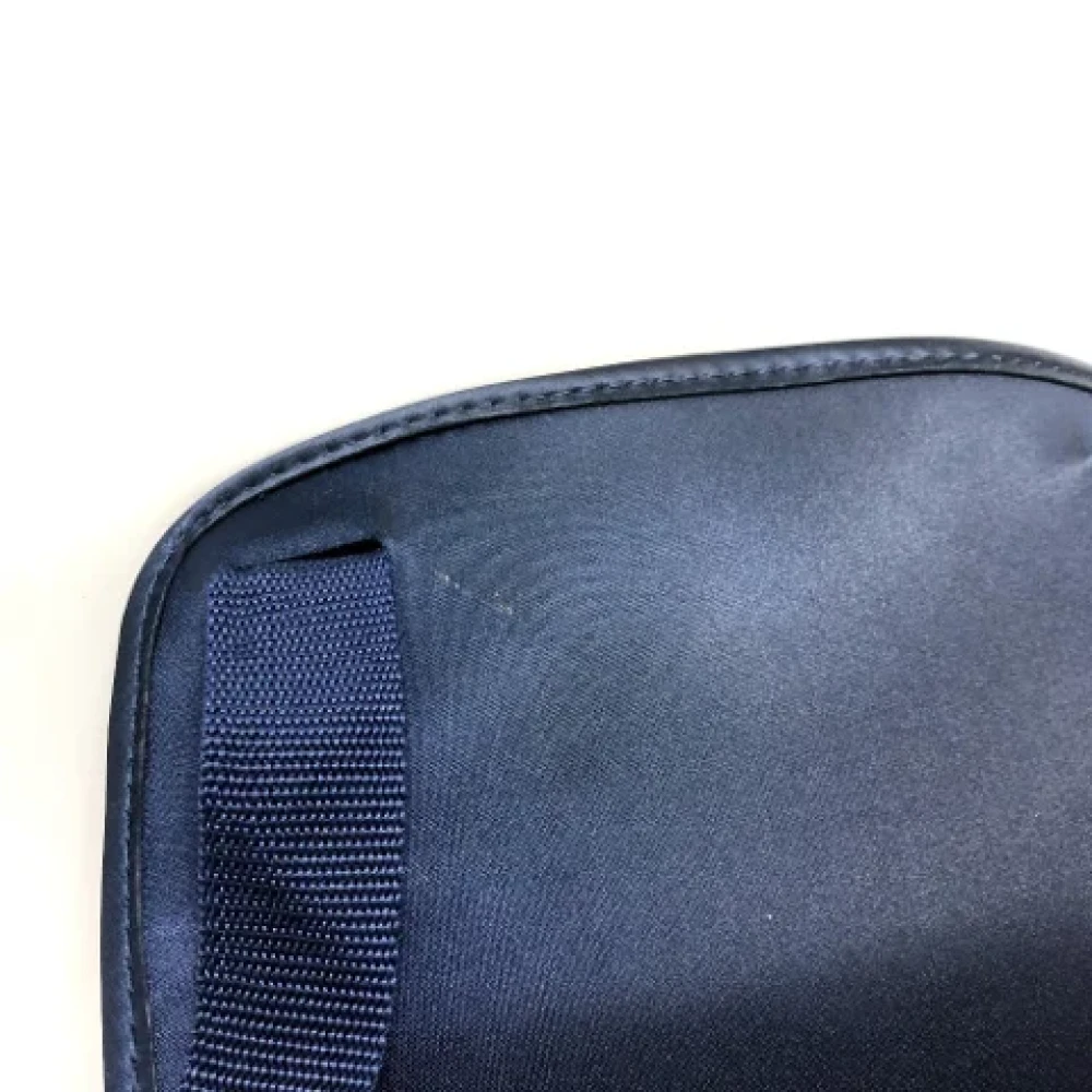 Hermès Vintage Pre-owned Canvas backpacks Blue Dames
