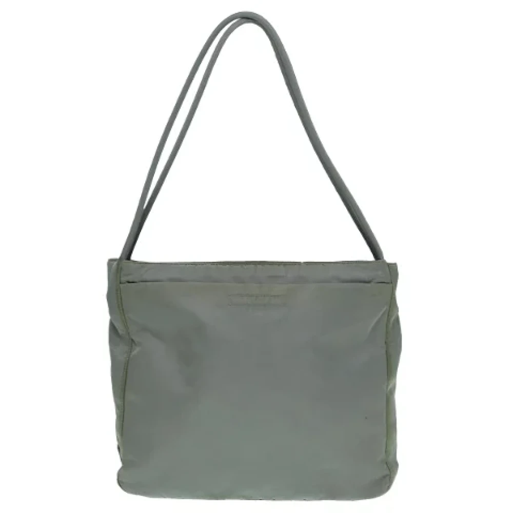 Prada Vintage Pre-owned Fabric totes Green Dames