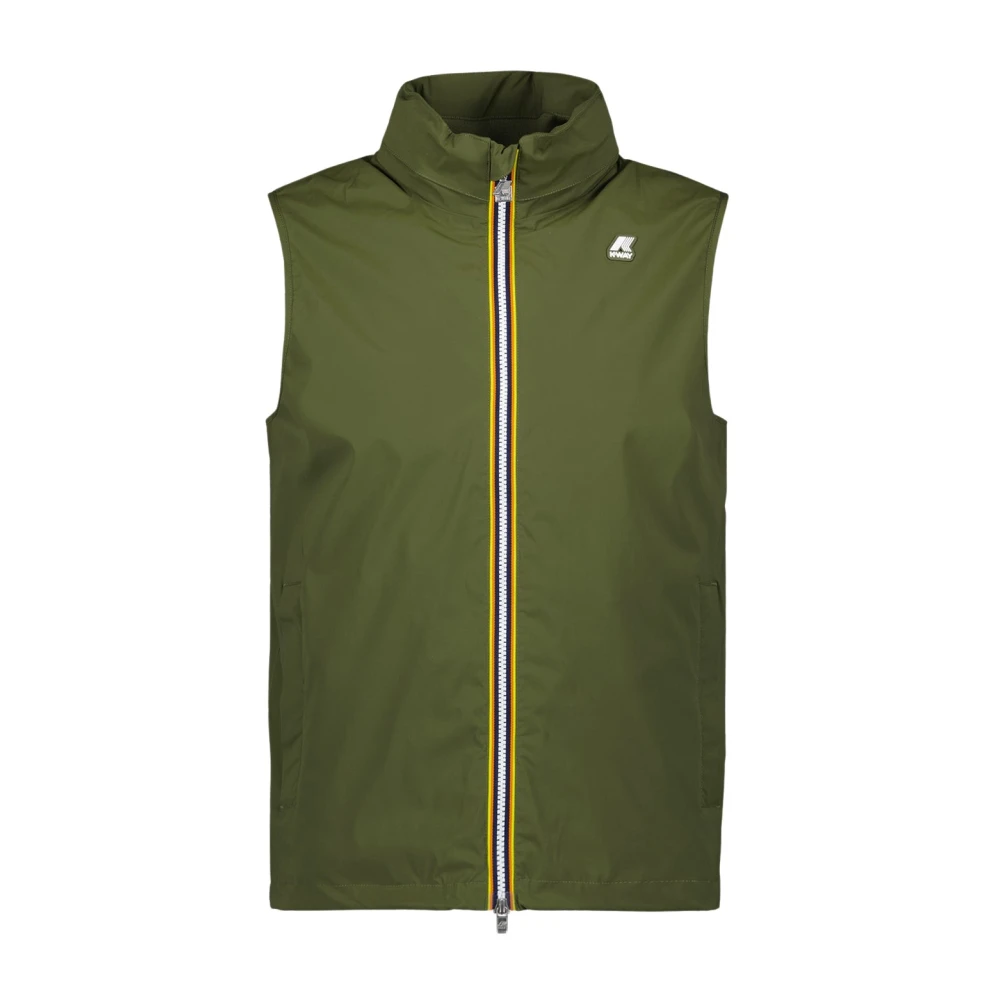 K-Way Mannelijk Groente Mouwloos Stretch Nylonvest Voor Heren,Valen Stretch Nylon Vest