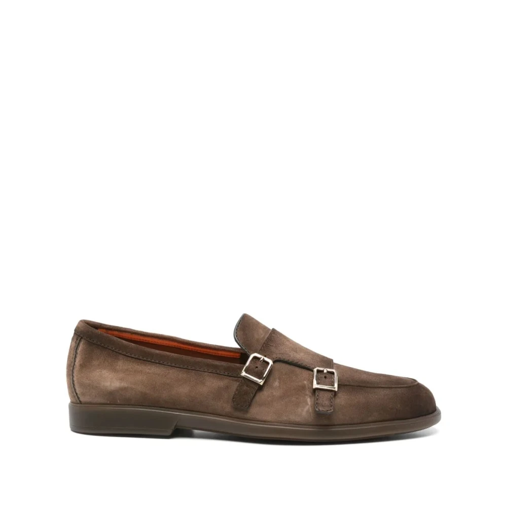 Santoni Brown Malibu Loafer - Male - Loafers - 11 Uk - Shoes