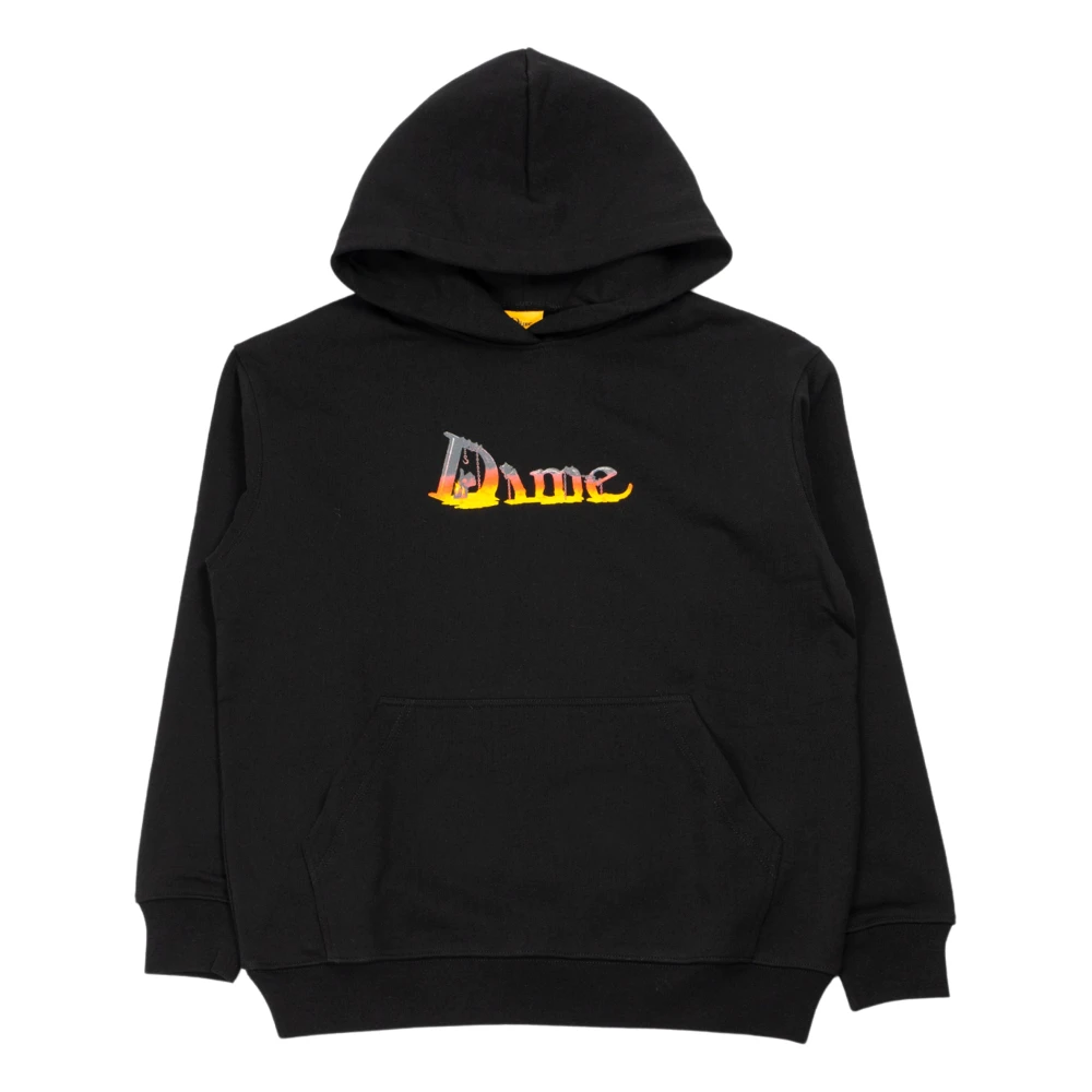 Dime Mtl Smeltend Logo Zwarte Hoodie Black Heren