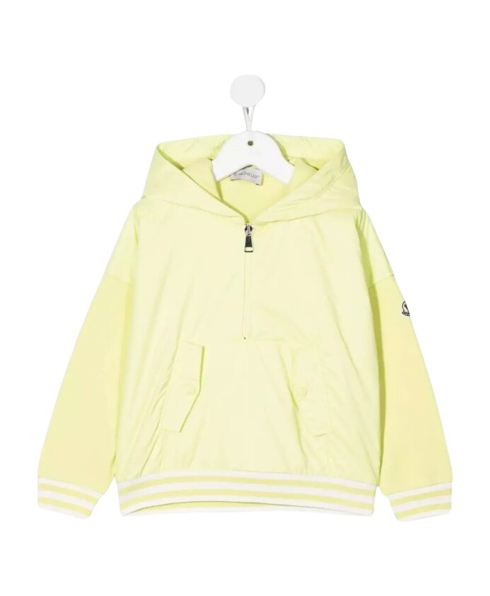 sweat-a-capuche-jaune-avec-logo