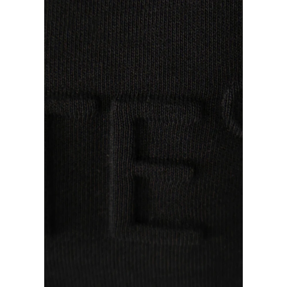 Hinnominate Zwarte Katoenen Hoodie Sweater Black Dames