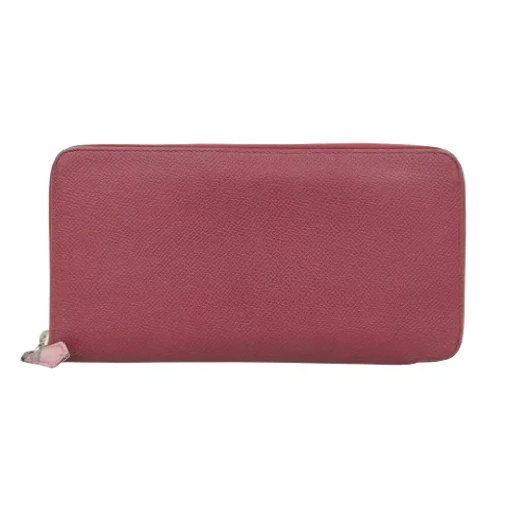 Hermès Vintage Pre-owned Leather wallets Red Dames