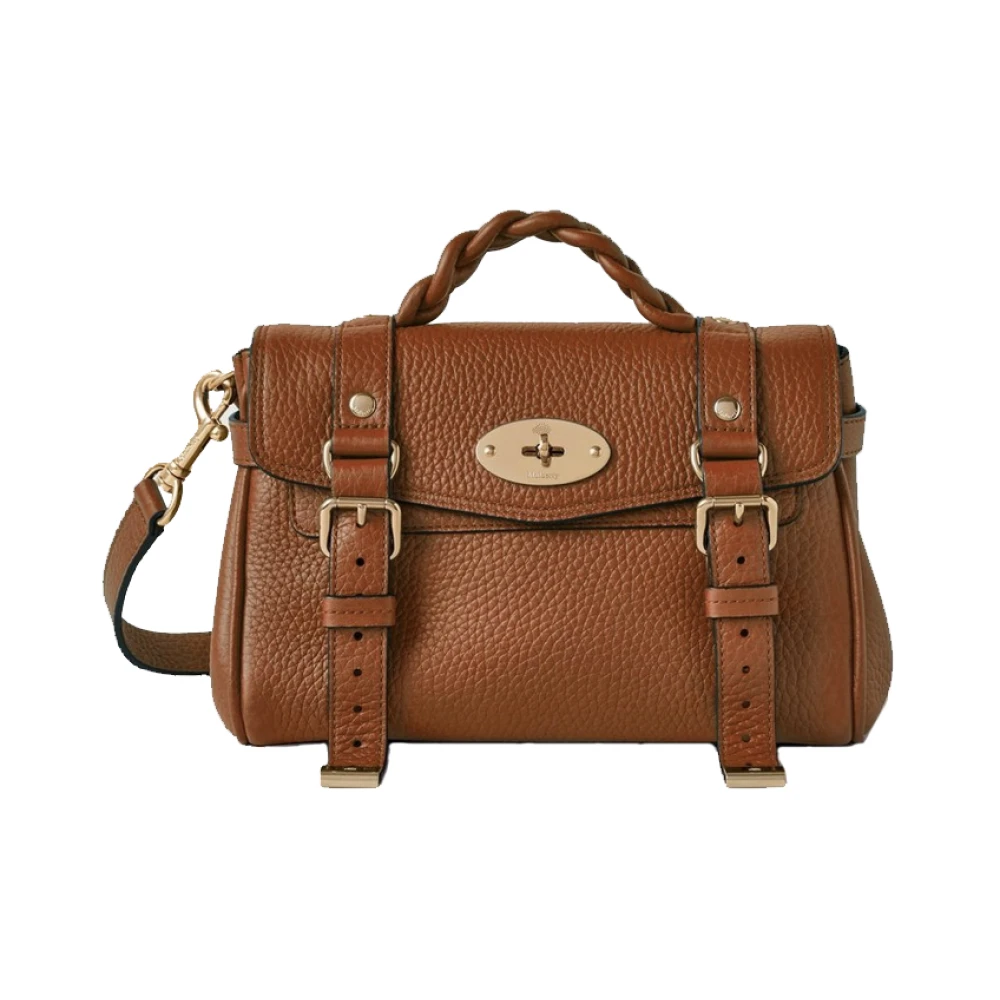 Mulberry Mini Alexa Chestnut Lederen Schoudertas Brown Dames