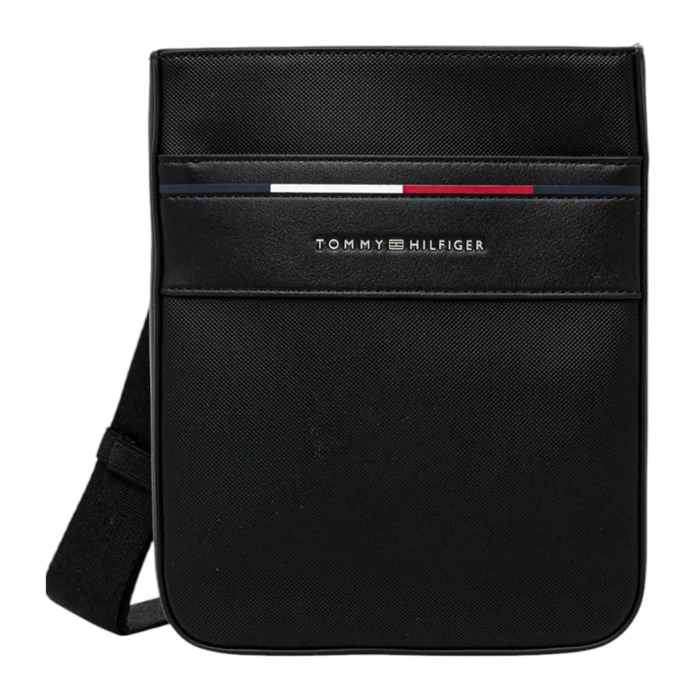Tommy Hilfiger Heren Schoudertas Collectie in Polyurethaan Black Heren