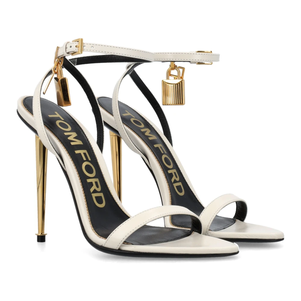 Tom Ford Hangslot Sandalen White Dames