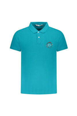 polo-homme-en-coton-bleu-clair