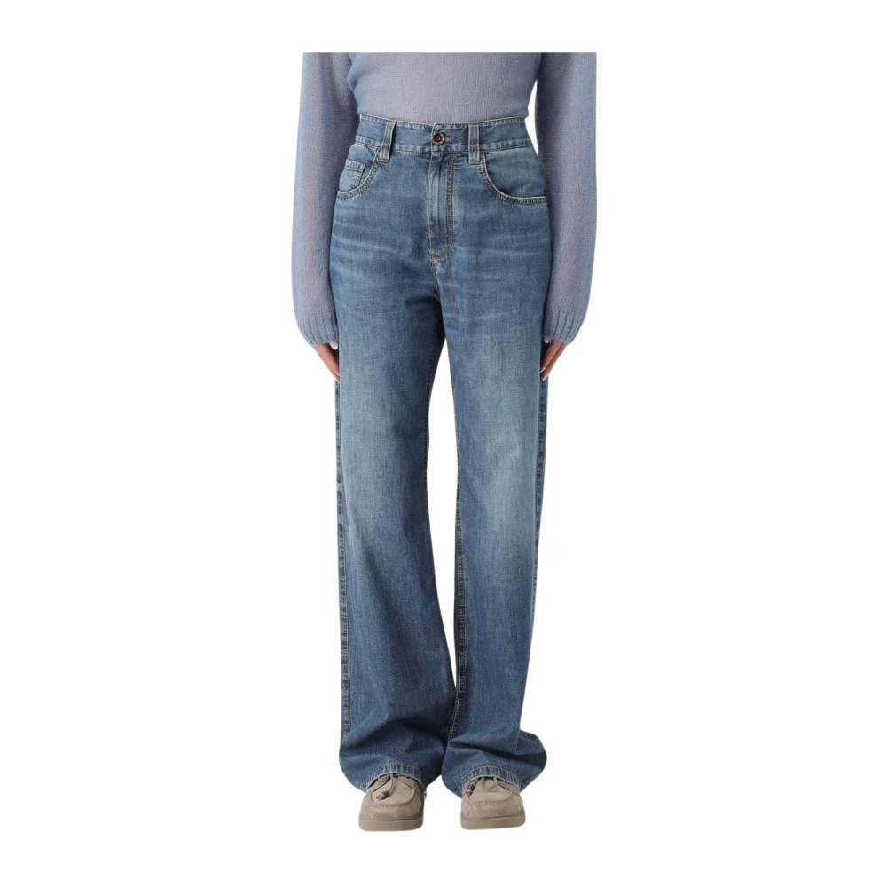 Jeans > Wide Jeans - - Brunello Cucinelli - Modalova