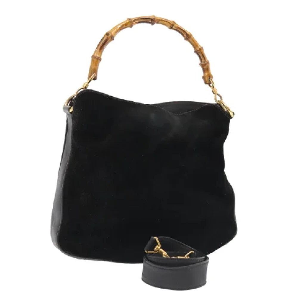 Gucci Vintage Pre-owned Leather handbags Black Dames