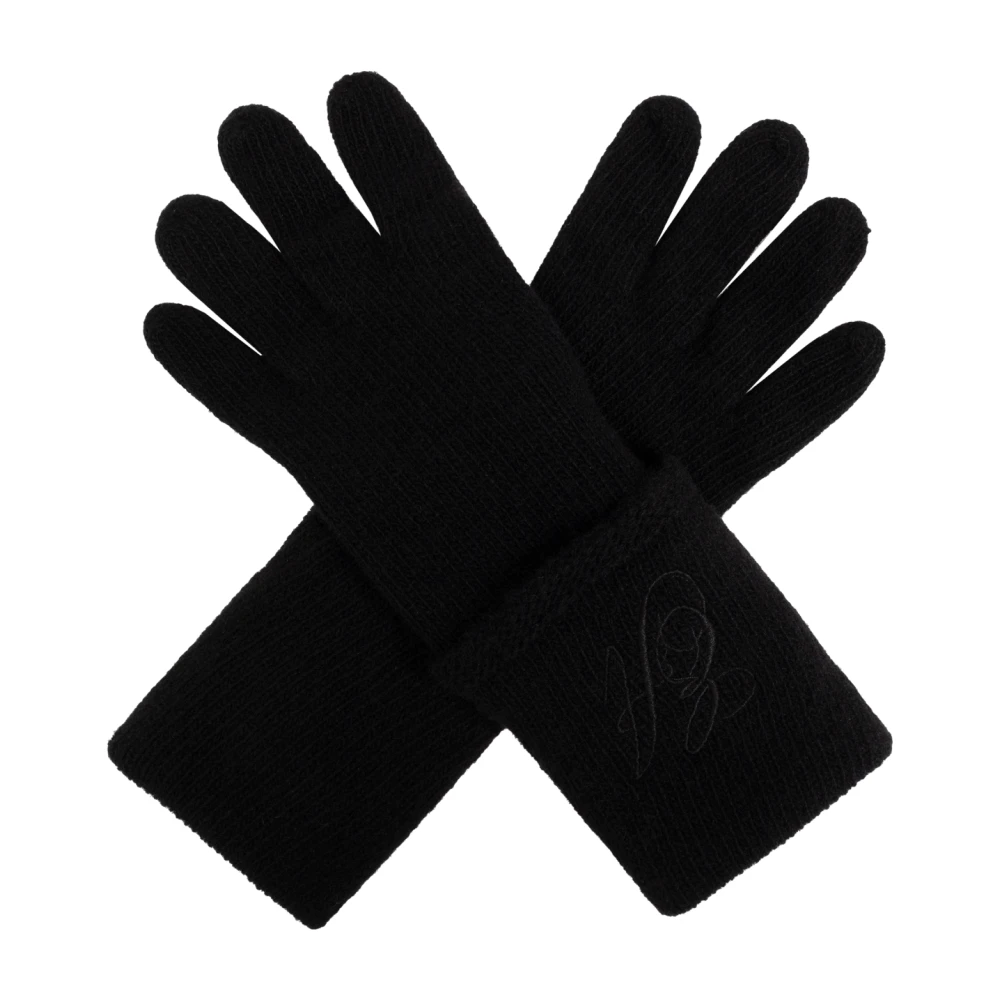 Emporio Armani Wollen handschoenen Black Dames