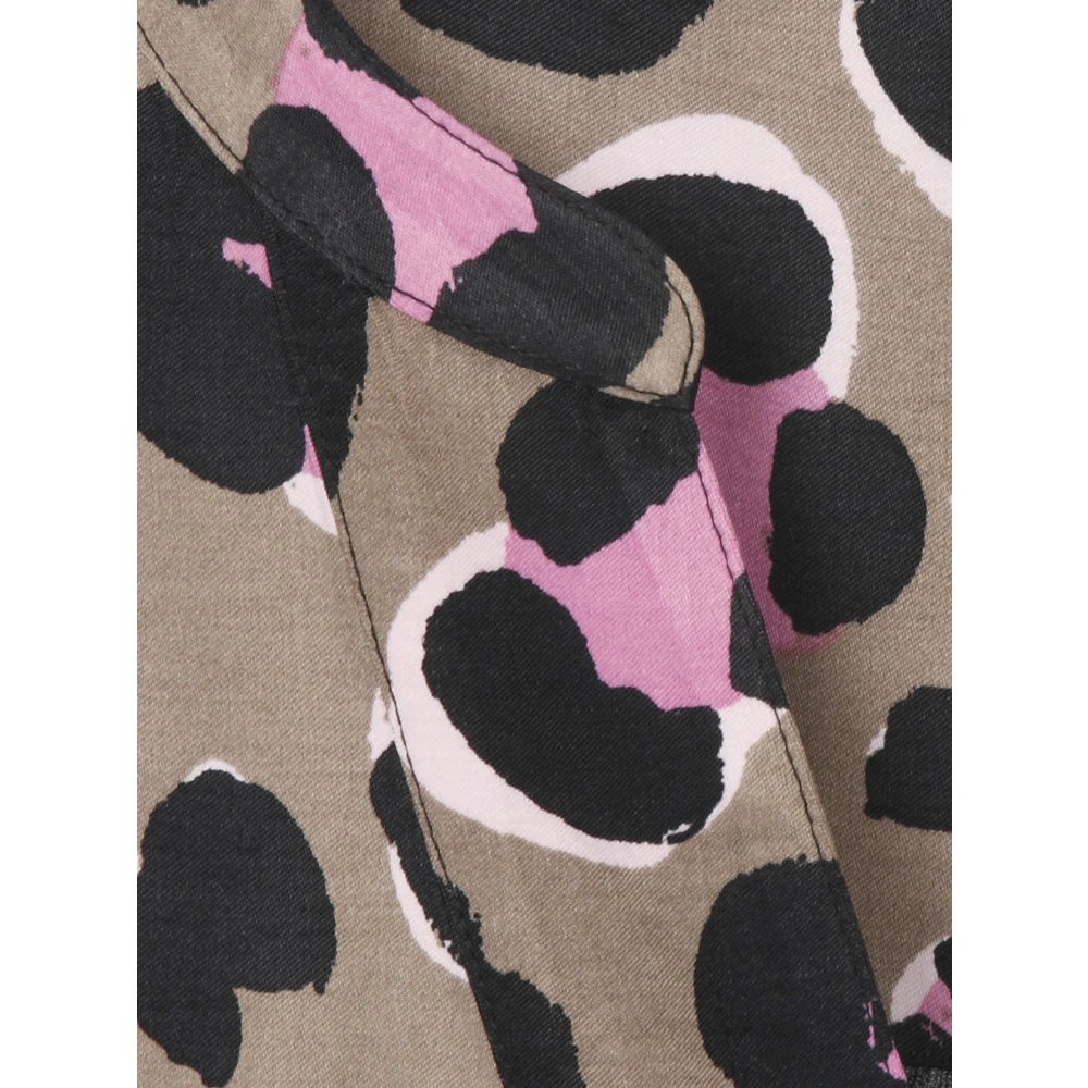 Frapp Gedrukte V-hals Tuniek Multicolor Dames
