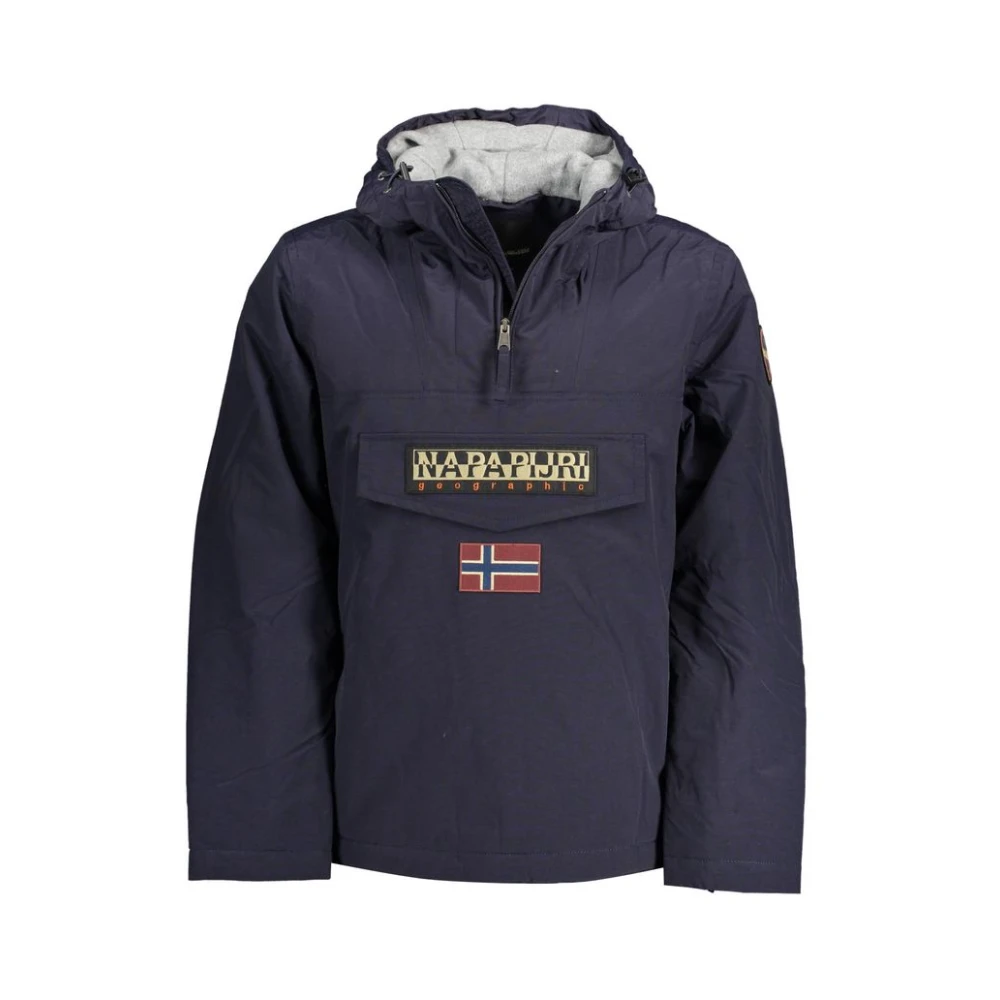 Napapijri Men's Blue Jacket Rainforest Style
