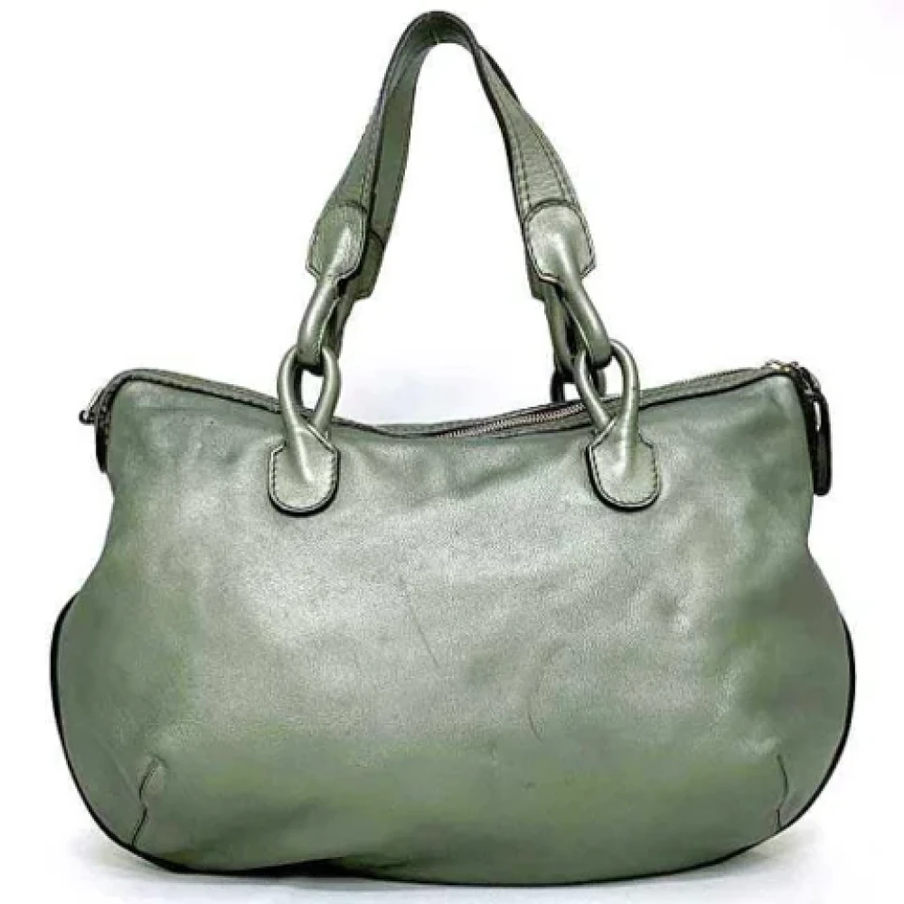 Loewe Pre-owned Fabric handbags Green Dames