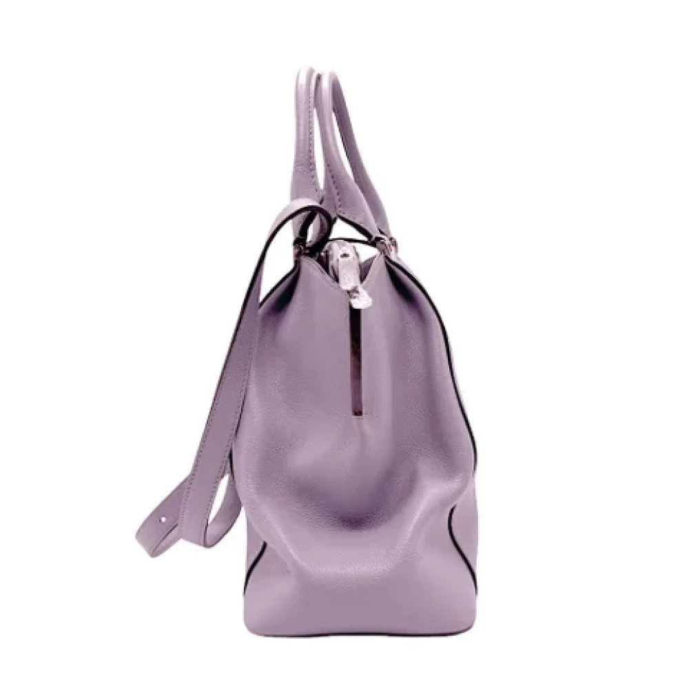 Cartier Vintage Pre-owned Leather handbags Purple Dames