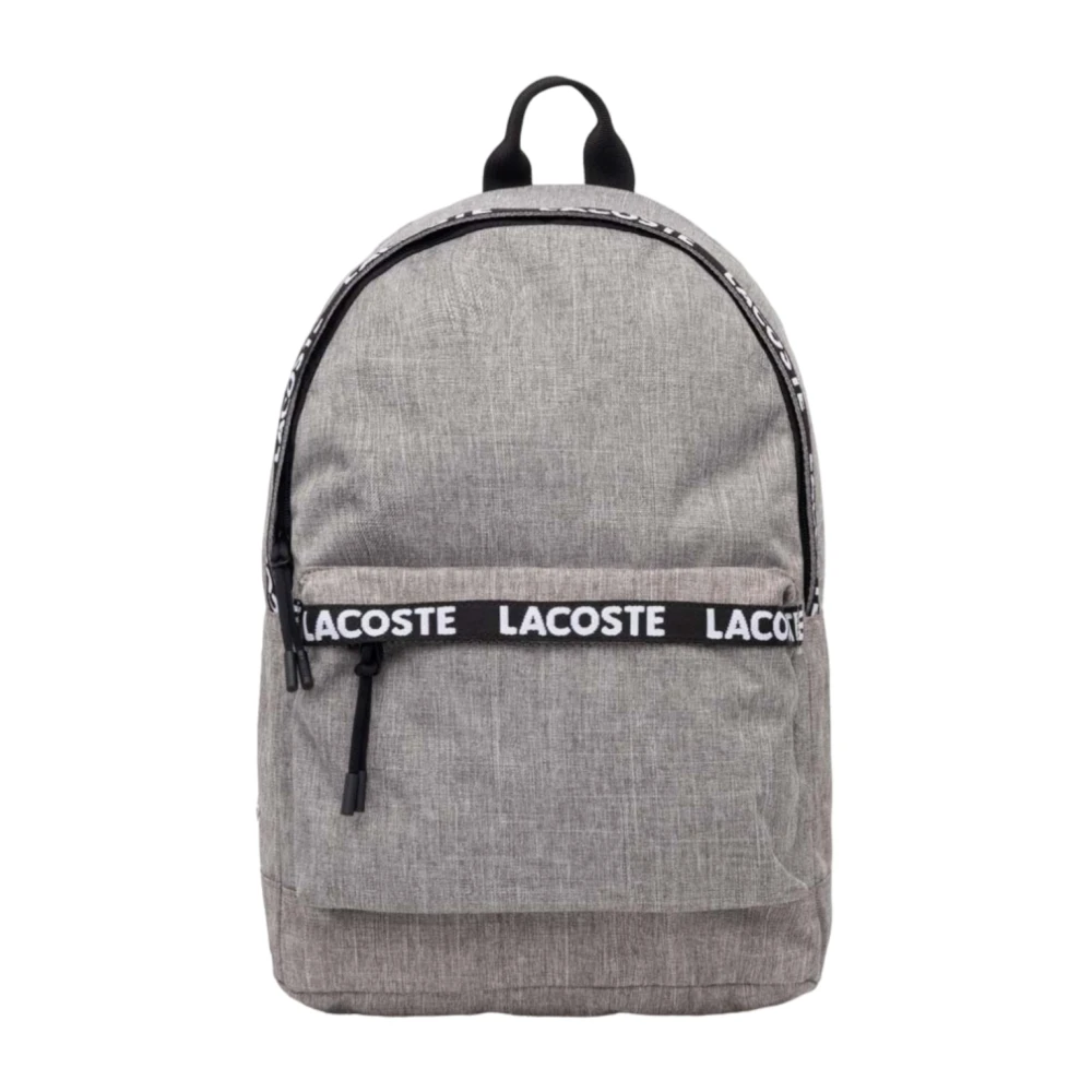 Lacoste Sportieve Rugzak met Laptopvak Gray Heren