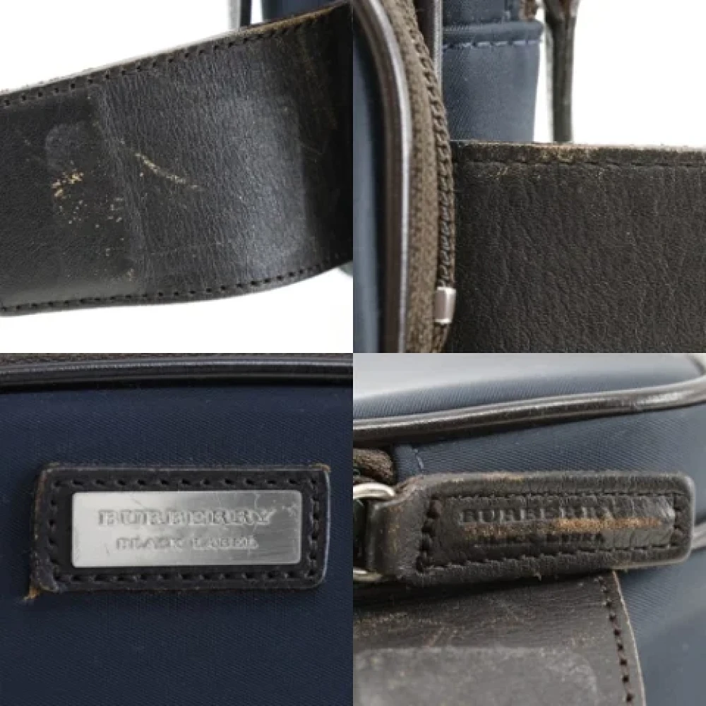 Burberry Vintage Pre-owned Canvas shoulder-bags Blue Heren