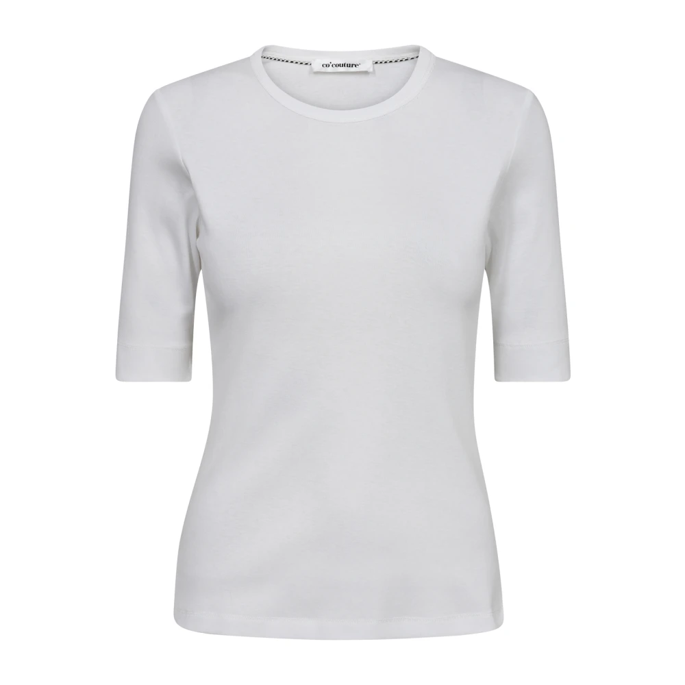 Co'Couture Witte Basic GrannyCC Tee T-Shirt White Dames