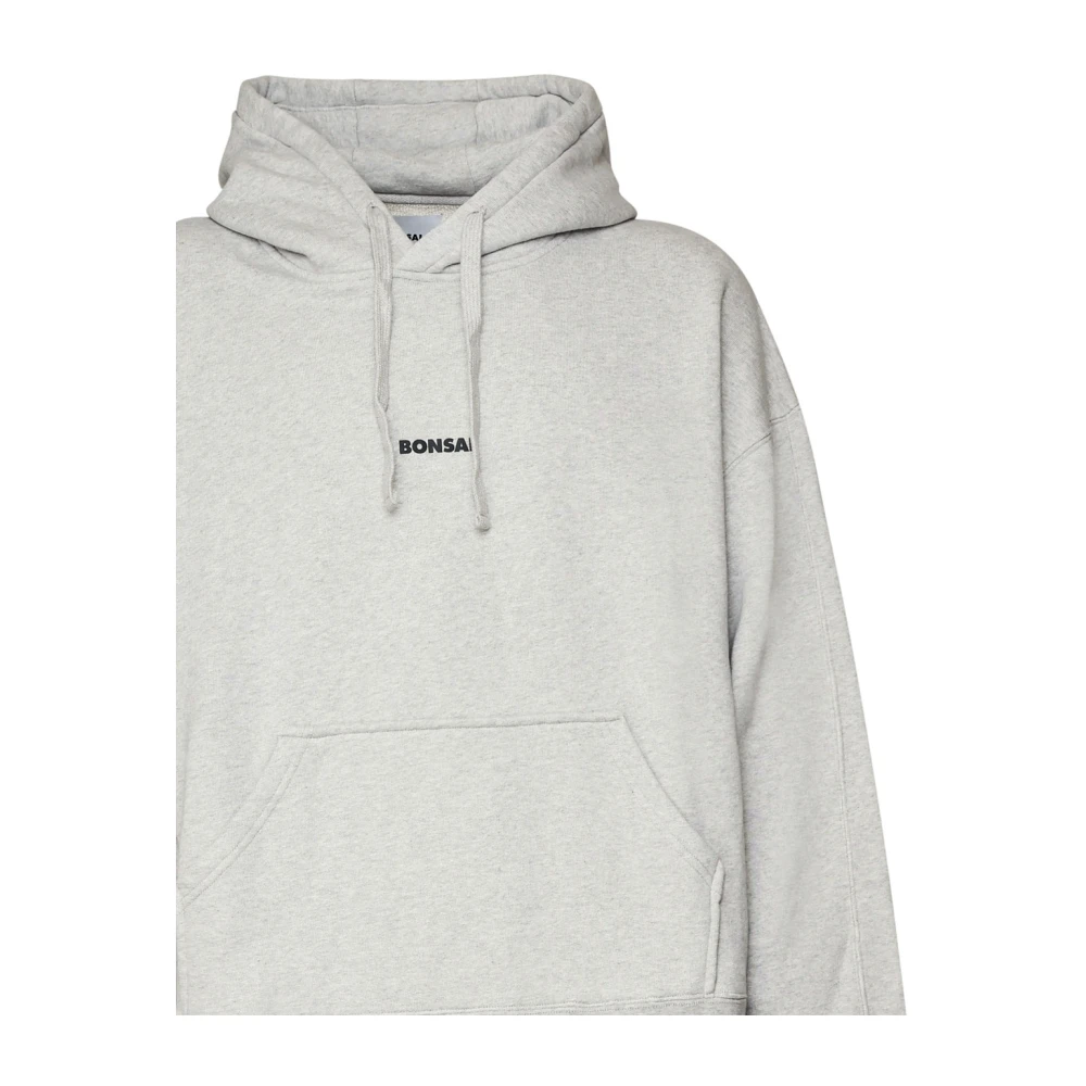 Bonsai Grijze Sweater met Logoprint Gray Heren