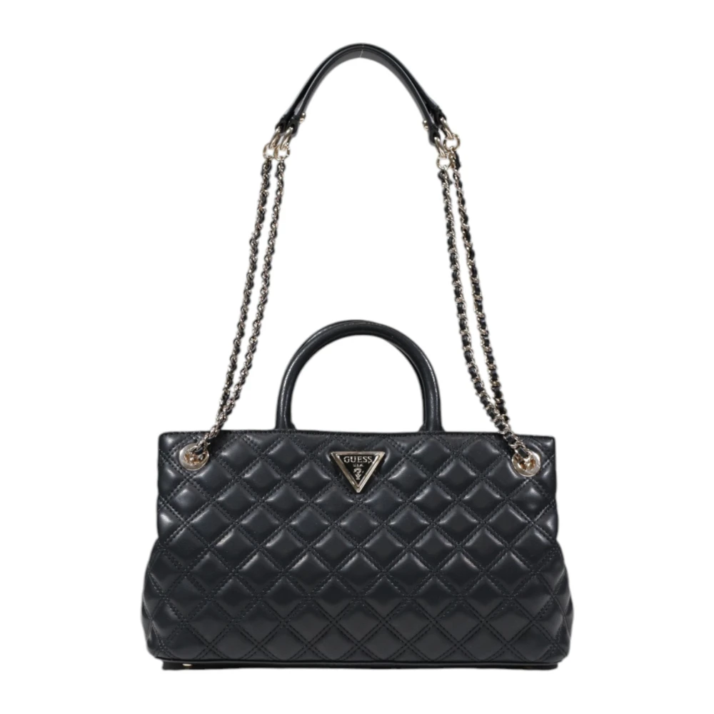 Guess Zwarte Schoudertas Herfst Winter Stijl Black Dames