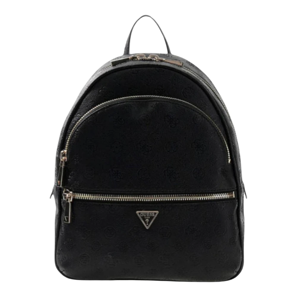 Guess Black Backpacks, Female, One Size, Manhattan Ii Large Backpack