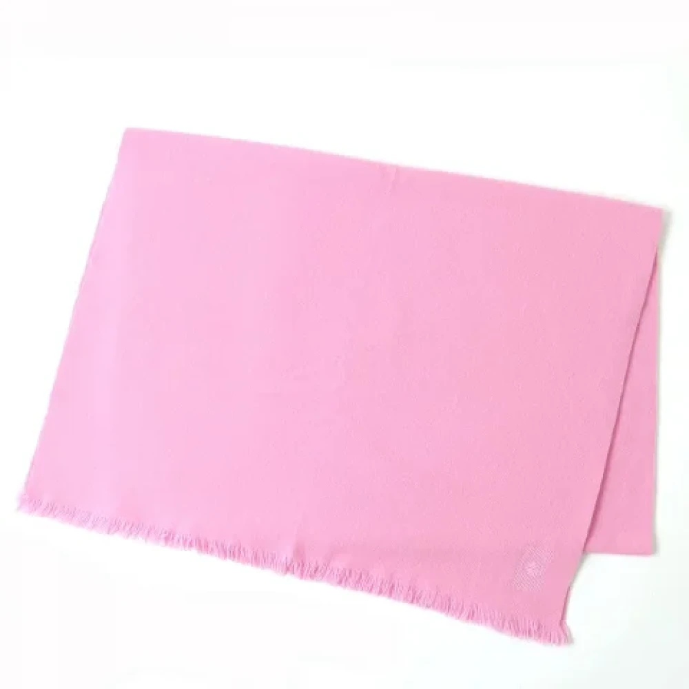 Hermès Vintage Pre-owned Cashmere scarves Pink Dames