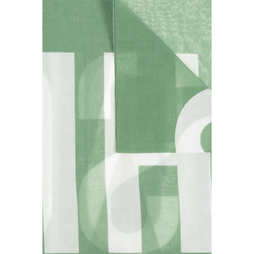 Moschino Sjaal met logo Green Unisex