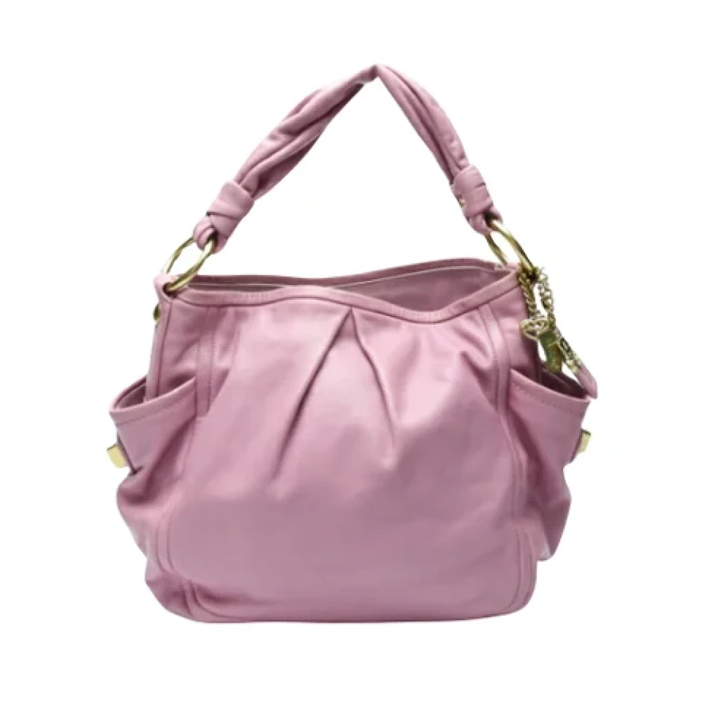 Coach Pre-owned Leather handbags Purple Dames