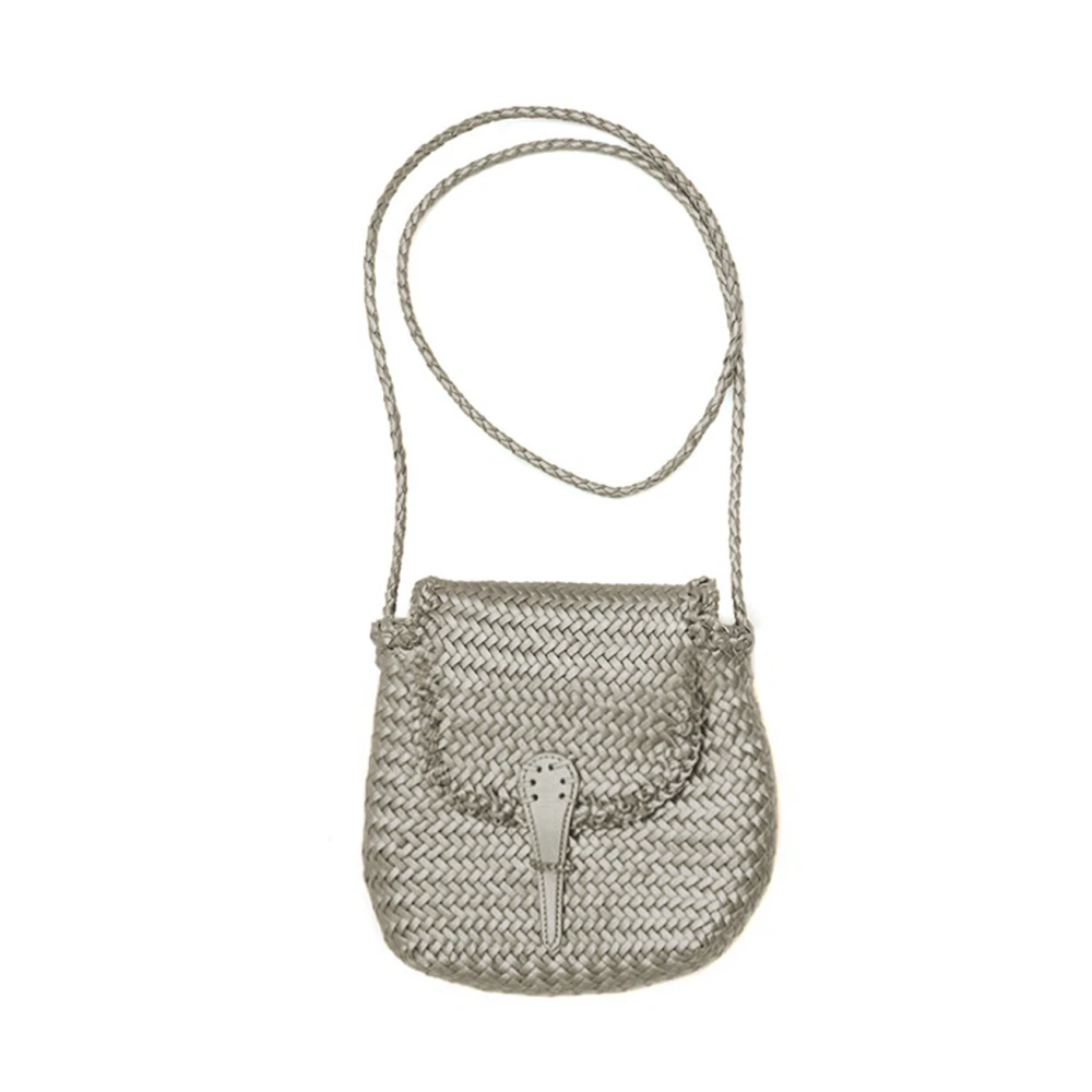 Dragon Diffusion Grijze Leren Handtas voor Vrouwen Gray Dames