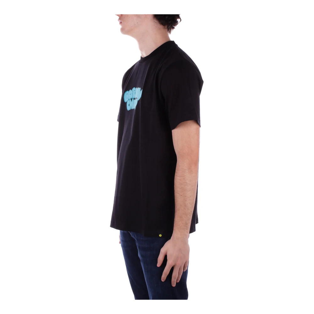 Barrow Zwart Logo Voorzak T-shirt Black Heren