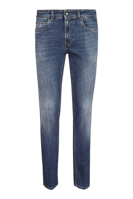 Stretch Denim Blue Jeans