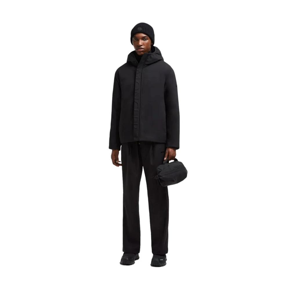Moncler Minimalistische Korte Donsjas Zwart Black Heren